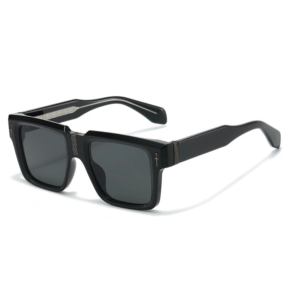 Lunettes de soleil carrées en acétate